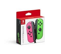 Nintendo Switch Neon Pink & Neon Green Joycon w/Joycon Grip [Loose Game/System/Item]