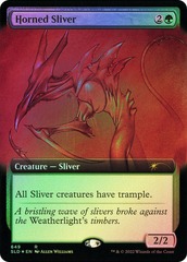 Horned Sliver - Foil - Extended Art