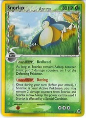 Snorlax δ - 10/101 - Holo Rare - EX Dragon Frontiers Reverse Holo