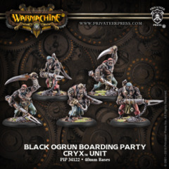 PIP34122 WRM Cryx Black Ogrun Boarding Party (5-man) Box