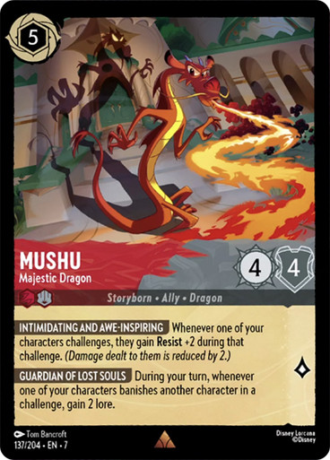 Mushu - Majestic Dragon 137/204 - Cold Foil