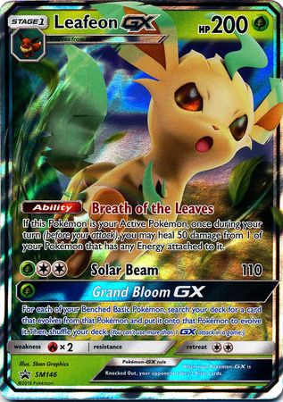 Leafeon GX - SM146 - Sun & Moon Promo Black Star