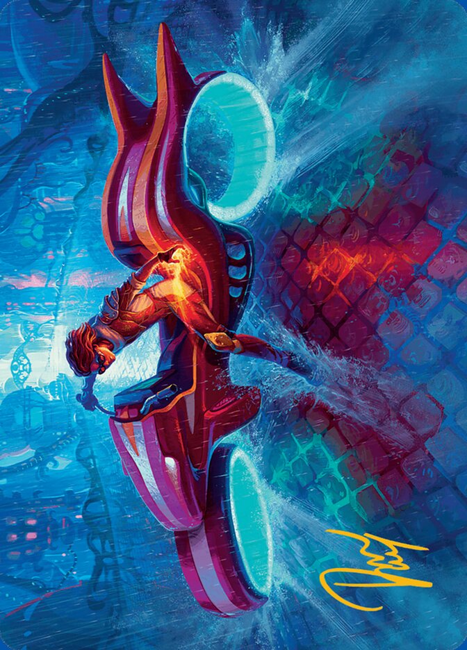 Chandra, Spark Hunter Art Card - Gold-Stamped Signature