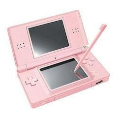 Nintendo DS Lite Console Coral Pink w/ Charging Cable & Carrying Case [Loose Game/System/Item]