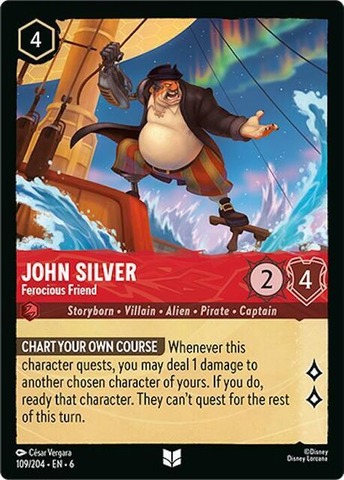 John Silver - Ferocious Friend - 109/204 - Uncommon - Cold Foil