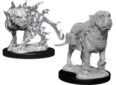 Nolzur's Marvelous Miniatures - Mastiff & Shadow Mastiff