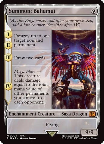 Summon: Bahamut - Foil - Prerelease Stamp Promo
