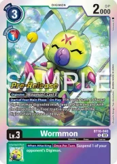 Wormmon - BT16-040 - P (Beginning Observer Pre-Release Promo) - Foil