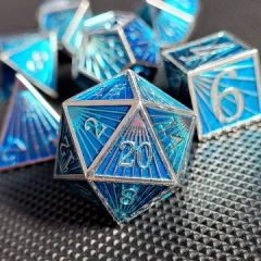 Deco Ice Metal RPG Dice Set