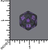 Magic Spindown Die - Foundation - Purple