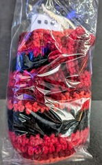 Bandty Crochet: Dice Bag (Medium) - Red/Black