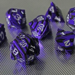 Dark Matter Set of 7 Metal Dice