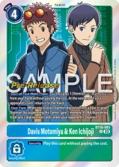 Davis Motomiya & Ken Ichijoji - BT16-085 - P (Beginning Observer Pre-Release Promo) - Foil