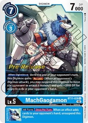 MachGaogamon - BT11-028 - P (Dimensional Phase Pre-Release Promo)