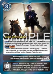 Metropolitan Police Department, Community Safety Bureau, Cyber Crime Division, Investigation Unit 11... - Beginning Observer  - BT16-096 - P (Beginning Observer Pre-Release Promo) - Foil