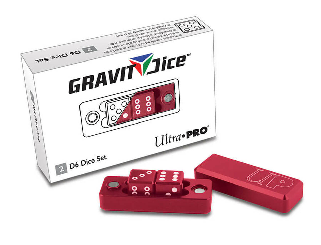 2 Dice Set Gravity Dice - Crimson