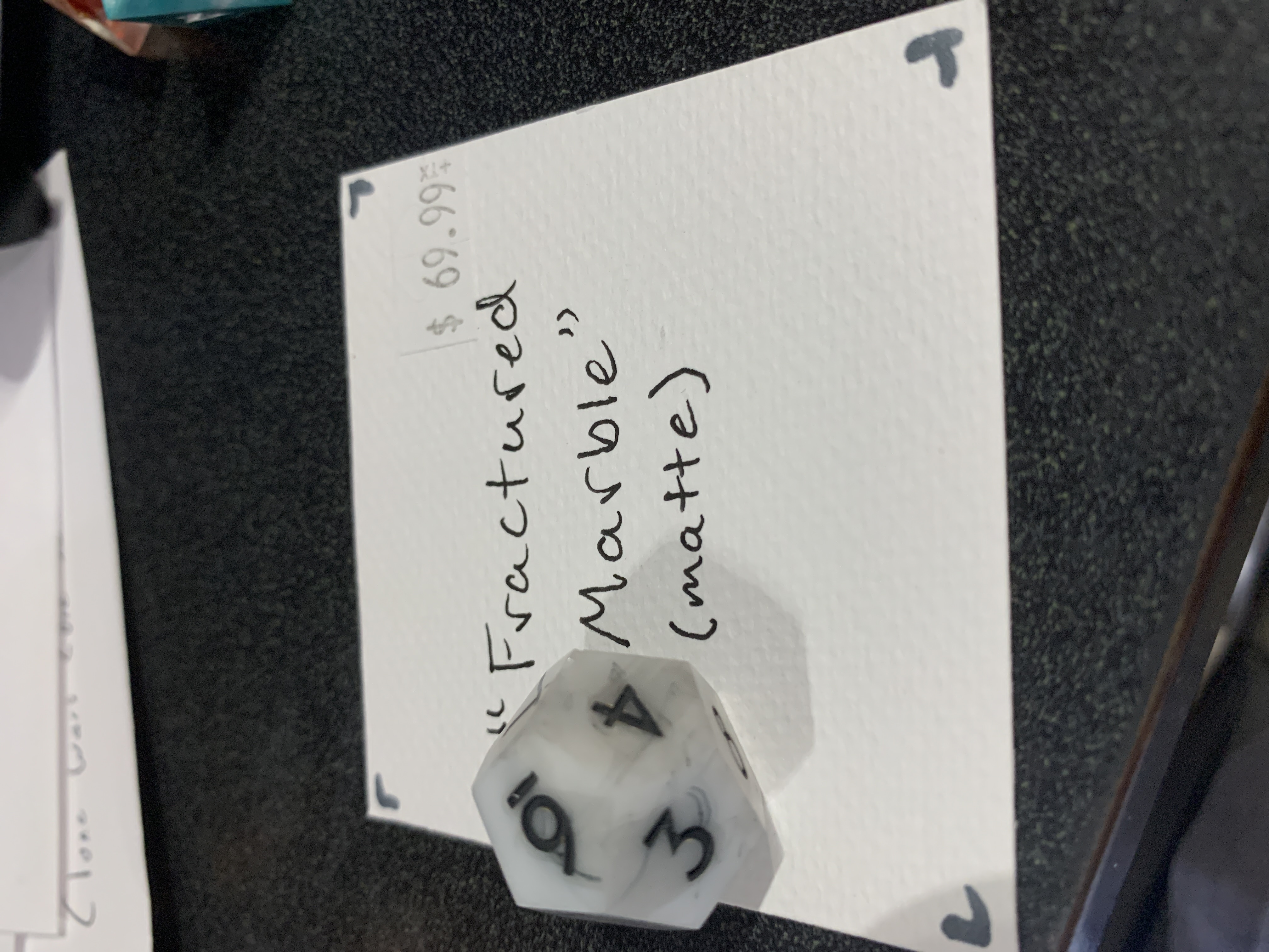 AsheVillains Custom Dice Fractured Marble (Matt)