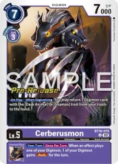 Cerberusmon - BT16-075 - P (Beginning Observer Pre-Release Promo) - Foil