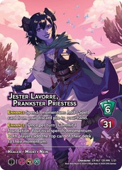 Jester Lavorre, Prankster Priestess - Alternate Art - Foil