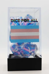 TRANSGENDER FLAG RPG DICE SET