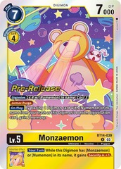 Monzaemon - BT14-039 - P (Blast Ace Pre-Release Promo) - Foil