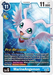 MarineAngemon - BT14-030 - P (Blast Ace Pre-Release Promo) - Foil