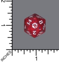 Magic Spindown Die - Adventures In The Forgotten Realms - Red