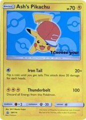 Ash's Pikachu - SM114 - SM Black Star Promo