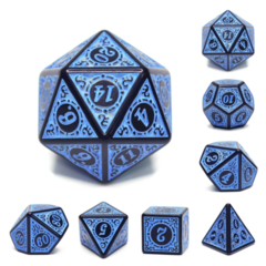 MAGIC FLAME - BLUE RPG DICE SET