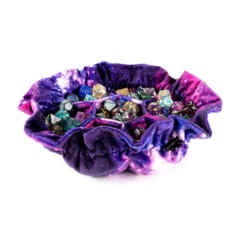 VELVET DICE BAG WITH POCKETS: NEBULA