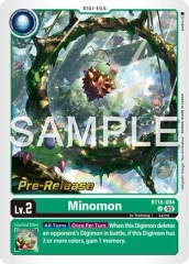 Minomon - BT16-004 - P (Beginning Observer Pre-Release Promo) - Foil