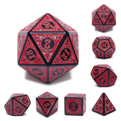 MAGIC FLAME - RED RPG DICE SET