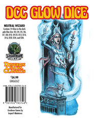 Dungeon Crawl Classics: Glow Dice Set- NEUTRAL WIZARD