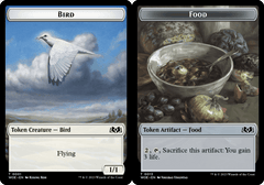 Bird (0001) // Food (0013) Double-Sided Token - Foil