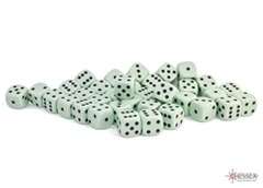 Chessex (25865): Opaque D6 12MM Pastel Green/Black (36)