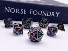 Fallen Star - Norse Themed Metal Dice Set