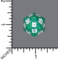 Magic Spindown Die - Zendikar Rising - Green