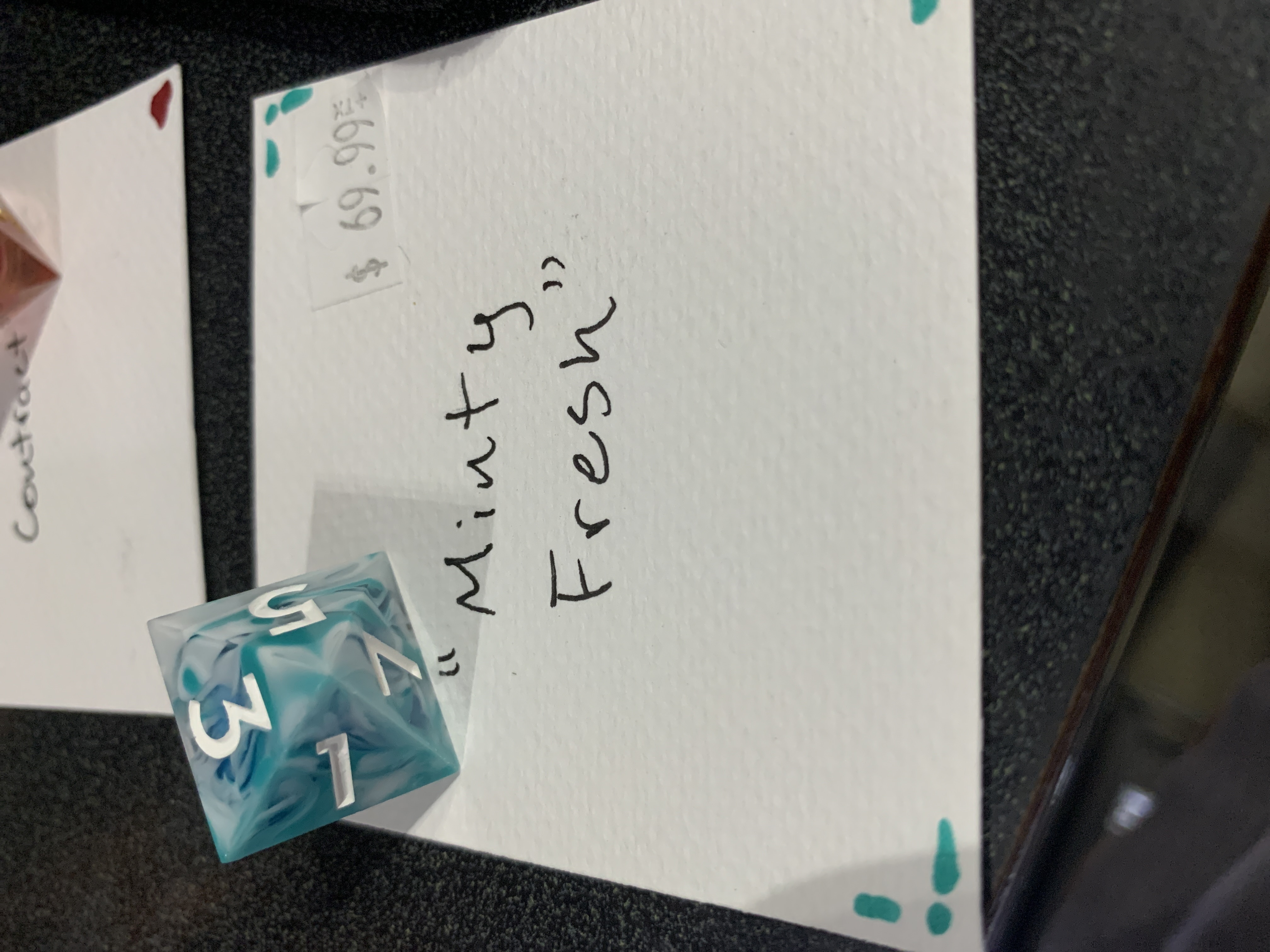 AsheVillains Custom Dice Minty Fresh (Standard)