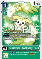 Terriermon (X Antibody) - BT16-038 - P (Beginning Observer Pre-Release Promo) - Foil