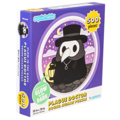 Doctor Plague Round Jigsaw Puzzle