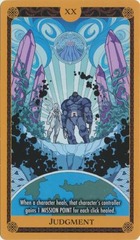 Judgment X of Swords Marvel Heroclix Tarot Card