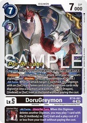 DoruGreymon - BT16-061 - P (Beginning Observer Pre-Release Promo) - Foil