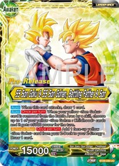 SS Son Goku // SS Son Goku & SS Son Gohan, Battling Father & Son - Ultimate Advent Pre-Release Cards BT26-090