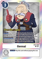 Gennai - BT14-088 - P (Blast Ace Pre-Release Promo) - Foil