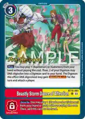 Beastly Storm Dance of Affection - BT16-091 - P (Beginning Observer Pre-Release Promo) - Foil