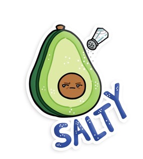 Salty  Avocado Squishable Sticker