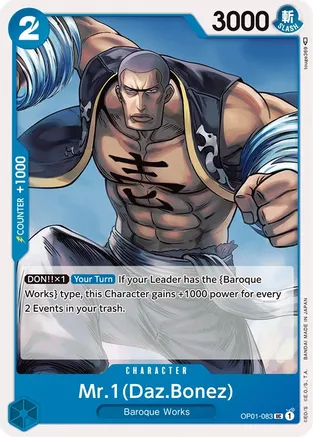 Mr.1 (Daz.Bonez) - OP01-083 - UC