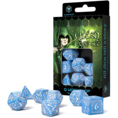 Elvish Dice Set: Glacier & White