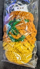 Bandty Crochet: Dice Bag (Medium) - Dragon Egg - Orange