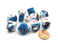 Poly D10 Astral Blue/White/Red (10) CHX 26257